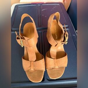 Franco Sarto Women's Brown Buckle Sandals